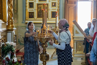 Завершилось трехдневное пребывание в Саратове чудотворной Казанской иконы Божией Матери