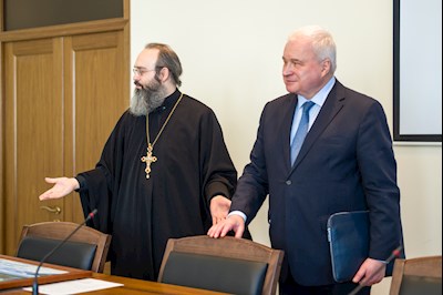 Семинаристы встретились с сенатором Андреем Денисовым