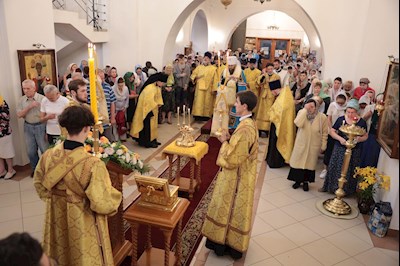 Всенощное бдение в Петропавловском храме г. Саратова