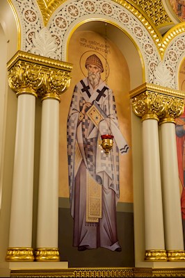 Митрополит Игнатий совершил Божественную литургию в соборном храме святителя Спиридона Тримифунтского г. Саратова