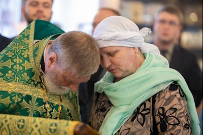 Митрополит Игнатий совершил Божественную литургию в Серафимовском храме г. Саратова