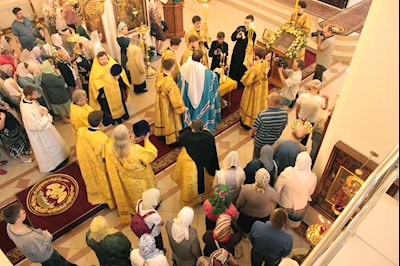 Всенощное бдение в Петропавловском храме г. Саратова