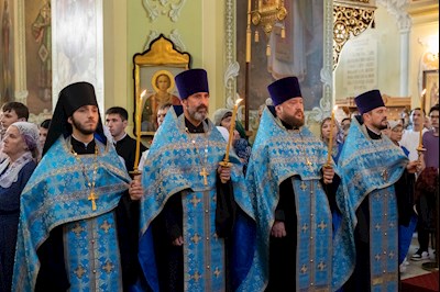 Завершилось трехдневное пребывание в Саратове чудотворной Казанской иконы Божией Матери
