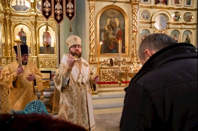 Митрополит Игнатий совершил всенощное бдение в Покровском соборе г. Саратова