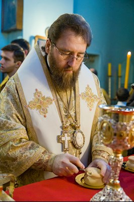 Митрополит Игнатий совершил Божественную литургию в Духосошественском соборе г. Саратова
