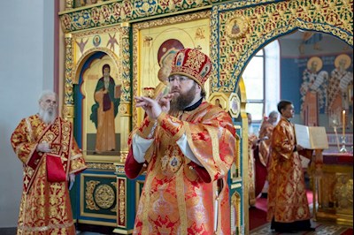 Митрополит Игнатий совершил Божественную литургию в Свято-Никольском мужском монастыре г. Саратова