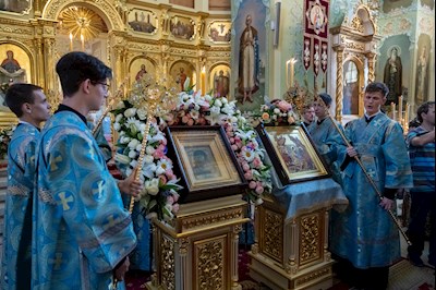 Завершилось трехдневное пребывание в Саратове чудотворной Казанской иконы Божией Матери