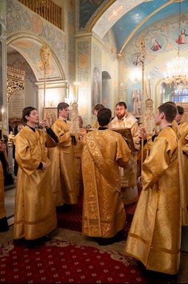 Митрополит Игнатий совершил всенощное бдение в Покровском соборе г. Саратова
