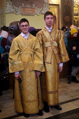 Великая рождественская вечерня в Покровском соборе г. Саратова