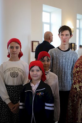 Божественная литургия в храме новомучеников и исповедников Саратовских г. Саратова