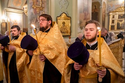 Митрополит Игнатий совершил всенощное бдение в Покровском соборе г. Саратова