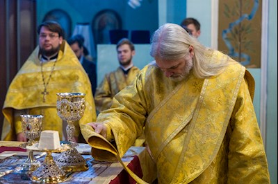 Митрополит Игнатий совершил Божественную литургию в Духосошественском соборе г. Саратова