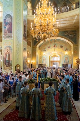 Завершилось трехдневное пребывание в Саратове чудотворной Казанской иконы Божией Матери