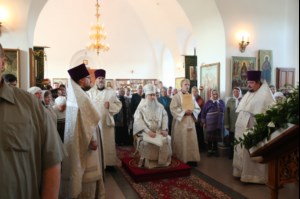 Божественная литургия в храме во имя Архангела Михаила с. Михайловка Саратовского района
