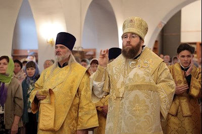 Всенощное бдение в Петропавловском храме г. Саратова