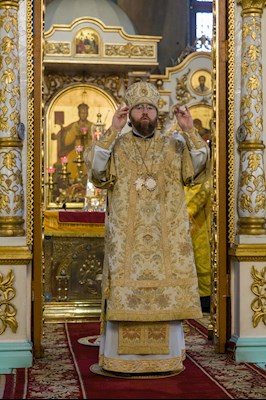 Митрополит Игнатий совершил Божественную литургию в Духосошественском соборе г. Саратова