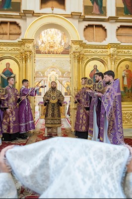 Митрополит Игнатий совершил Божественную литургию в Покровском соборе г. Саратова