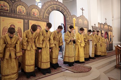 Всенощное бдение в Петропавловском храме г. Саратова