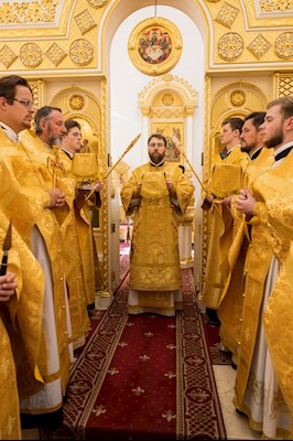 Митрополит Игнатий совершил Божественную литургию в университетском храме святых равноапостольных Мефодия и Кирилла