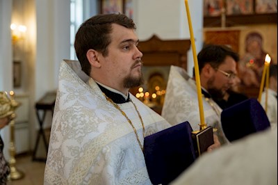 Митрополит Игнатий совершил всенощное бдение в храме в честь Нерукотворного Образа Спасителя г. Саратова