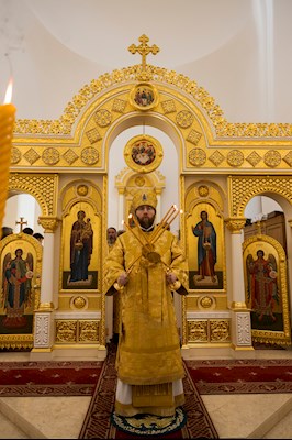Митрополит Игнатий совершил Божественную литургию в университетском храме святых равноапостольных Мефодия и Кирилла