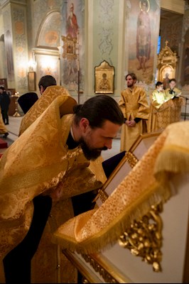 Митрополит Игнатий совершил всенощное бдение в Покровском соборе г. Саратова