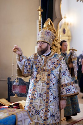 Митрополит Игнатий совершил Божественную литургию в храме в честь Казанской иконы Божией Матери г.Саратова