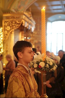 Великая рождественская вечерня в Покровском соборе г. Саратова
