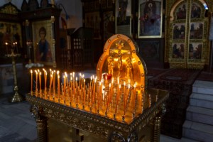 Панихида в храме в честь иконы Божией Матери "Утоли моя печали" г. Саратова