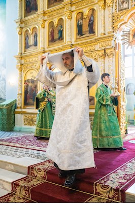 Митрополит Игнатий совершил Божественную литургию в Духосошественском соборе г. Саратова