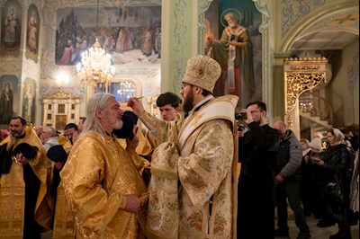 Митрополит Игнатий совершил всенощное бдение в Покровском соборе г. Саратова