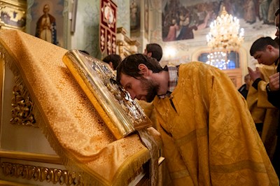 Митрополит Игнатий совершил всенощное бдение в Покровском соборе г. Саратова