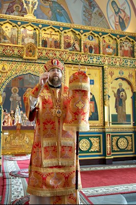 Митрополит Игнатий совершил Божественную литургию в Свято-Никольском мужском монастыре г. Саратова
