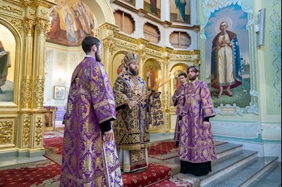 Митрополит Игнатий совершил Божественную литургию в Покровском соборе г. Саратова