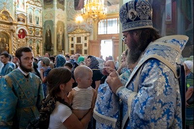 Завершилось трехдневное пребывание в Саратове чудотворной Казанской иконы Божией Матери