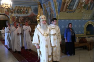 Крещальная литургия в Свято-Троицком кафедральном соборе г.Саратова