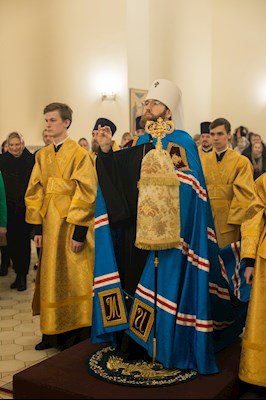 Митрополит Игнатий совершил Божественную литургию в соборном храме святителя Спиридона Тримифунтского г. Саратова