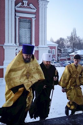 Великая рождественская вечерня в Покровском соборе г. Саратова