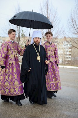 Литургия святителя Василия Великого в Георгиевском храме г. Саратова