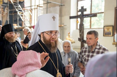 Митрополит Игнатий совершил Божественную литургию в Свято-Никольском мужском монастыре г. Саратова