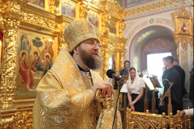 Митрополит Игнатий совершил Божественную литургию в Свято-Троицком кафедральном соборе г. Саратова
