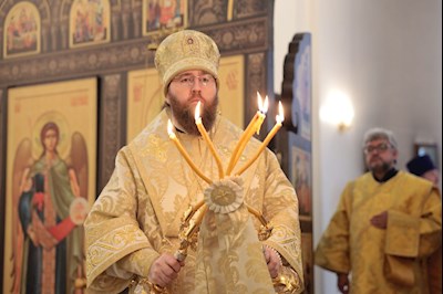 Всенощное бдение в Петропавловском храме г. Саратова