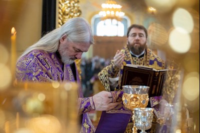 Митрополит Игнатий совершил Божественную литургию в Покровском соборе г. Саратова