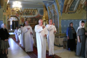 Крещальная литургия в Свято-Троицком кафедральном соборе г.Саратова