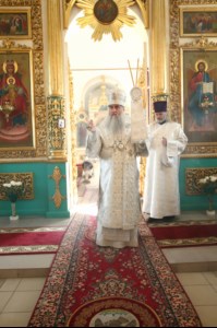 Божественная литургия в храме во имя Архангела Михаила с. Михайловка Саратовского района