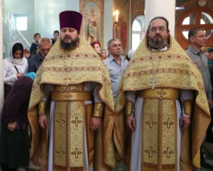 Божественная литургия в храме во имя Всех святых, в земле Российской просиявших, г.Саратова