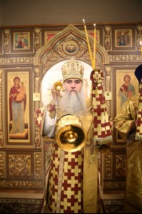 Божественная литургия в храме в честь иконы Божией Матери «Скоропослушница» г. Шиханы Вольского района