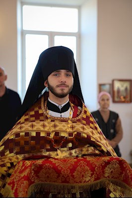 Божественная литургия в храме новомучеников и исповедников Саратовских г. Саратова