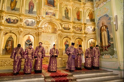 Митрополит Игнатий совершил всенощное бдение в Покровском соборе г. Саратова