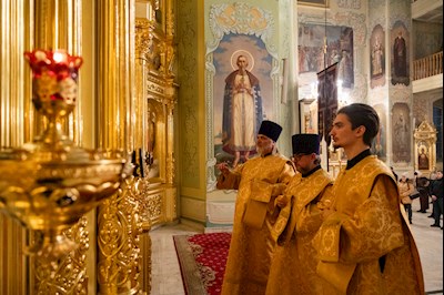 Митрополит Игнатий совершил всенощное бдение в Покровском соборе г. Саратова